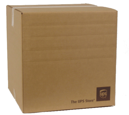 16x16x16 200lb UPS BRANDED Cube Box Multi-Depth. - Click Image to Close